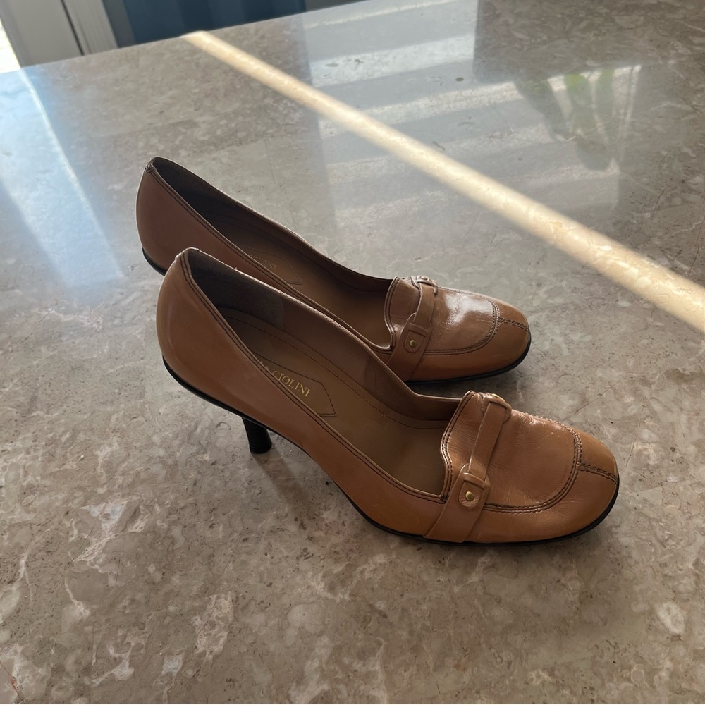 Enzo Angiolini Elegant Tan Heels size 8
